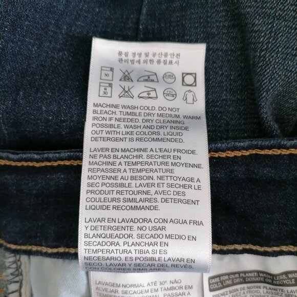 Levi's Womens Denim Blue Five Pocket Design Mid Rise Skinny Jeans Size 12 - Picture 8 of 10